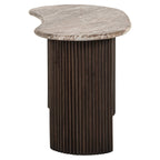 Rashford Marble Desk - Dark Brown