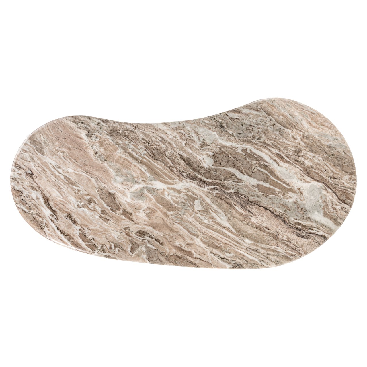 Rashford Marble Desk - Dark Brown