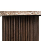 Rashford Marble Desk - Dark Brown