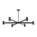 Predock 6 Light Chandelier - Black Brass