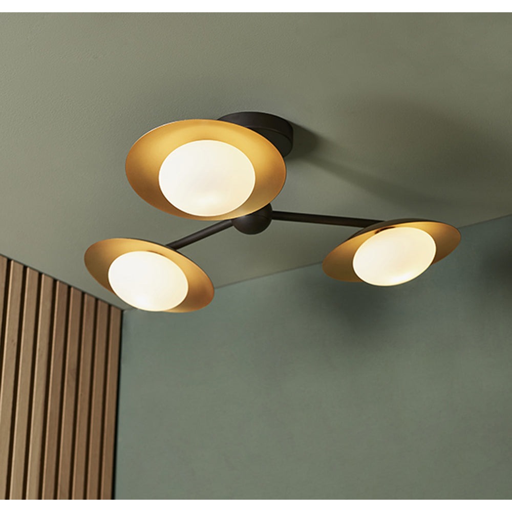 Mia 3 Light Ceiling Light - Bronze
