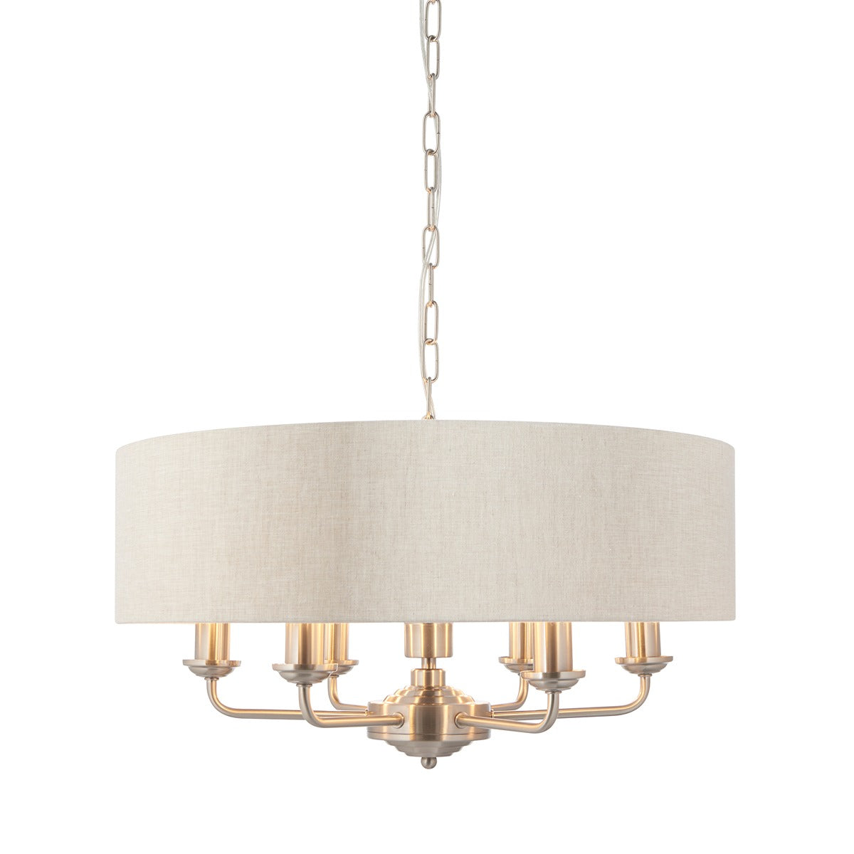 Highclere 6 Pendant Light - Chrome