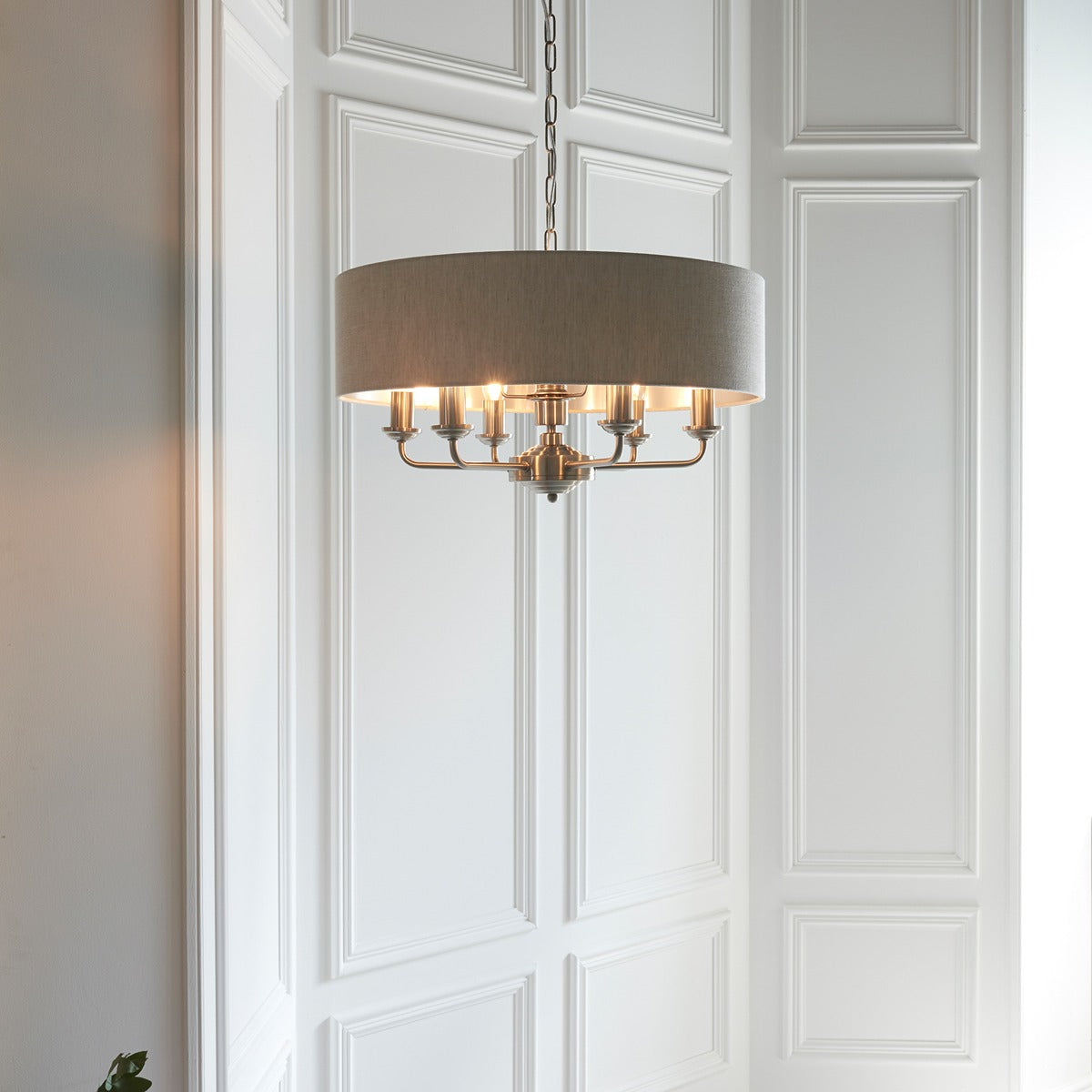 Highclere 6 Pendant Light - Chrome