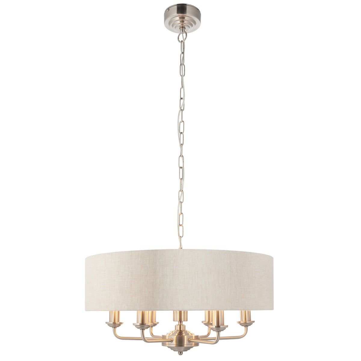 Highclere 6 Pendant Light - Chrome