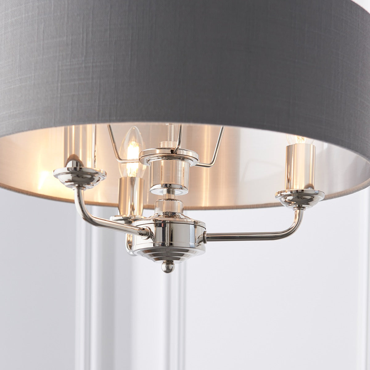 Highclere 3 Long Pendant Light - Nickel