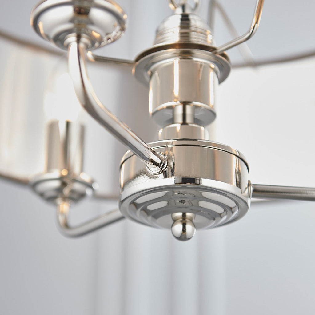 Highclere 3 Long Pendant Light - Nickel