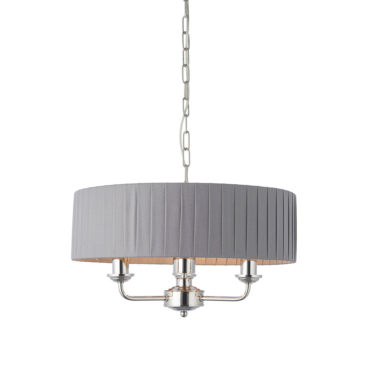 Highclere 3 Pendant Light - Nickel
