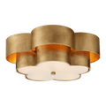 Arabelle Large Flush Mount - Gild with Frosted Acrylic