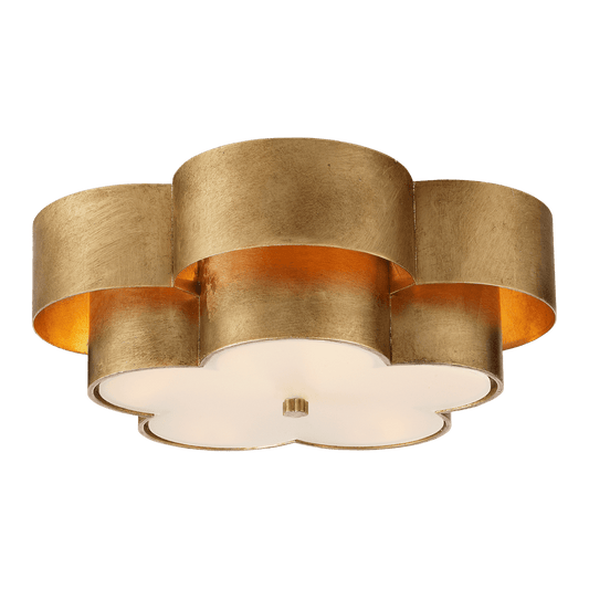 Arabelle Large Flush Mount - Gild with Frosted Acrylic