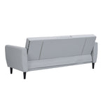 Latimer Grey Faux Leather 3-Seater Storage Sofa Bed