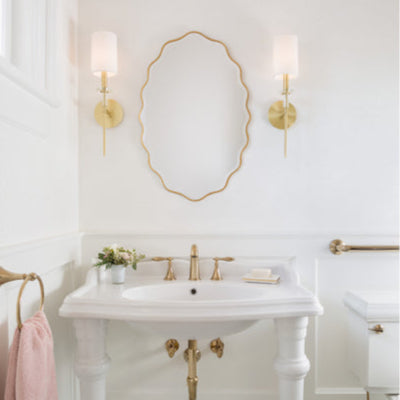 Amherst Large 1 Small Wall Sconce -  Aged Brass