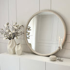 Amora - Large Concrete Round Wall Mirror 100cm x 100cm
