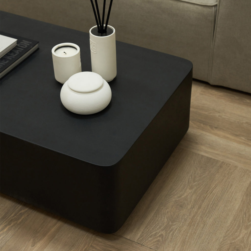 Angelo - Minimal Onyx Rectangular Coffee Table Large