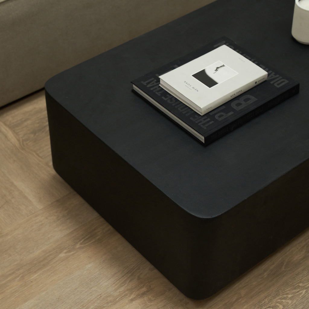 Angelo - Minimal Onyx Rectangular Coffee Table Large