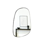Ava - Black Stone Shaped Irregular Mirror 75cm x 45cm