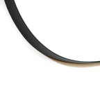 Ava - Black Stone Shaped Irregular Mirror 75cm x 45cm