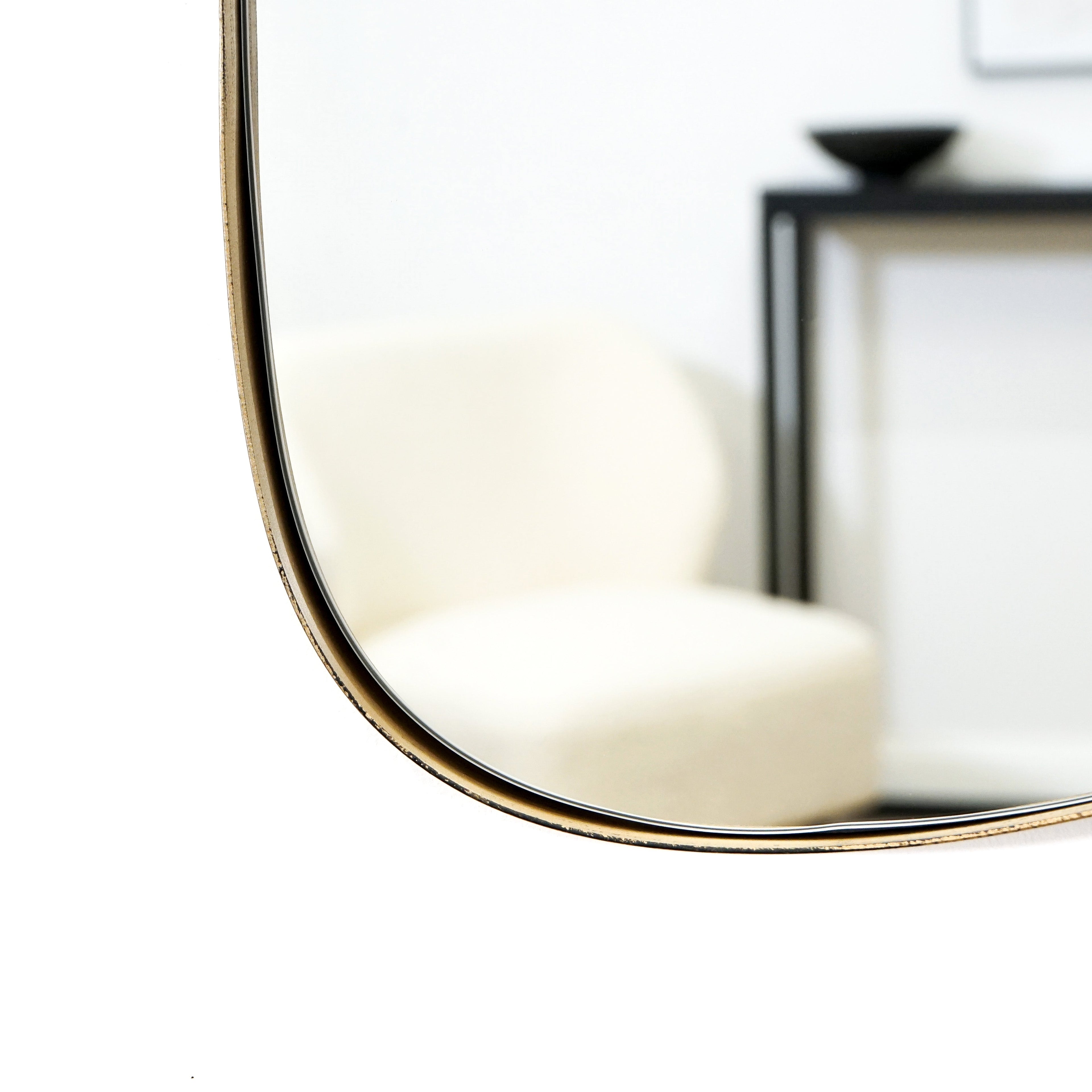 Ava - Gold Stone Shaped Irregular Mirror 75cm x 45cm