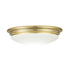 Lighting Brompton 1 Light Flush Mount Light - Polished Brass
