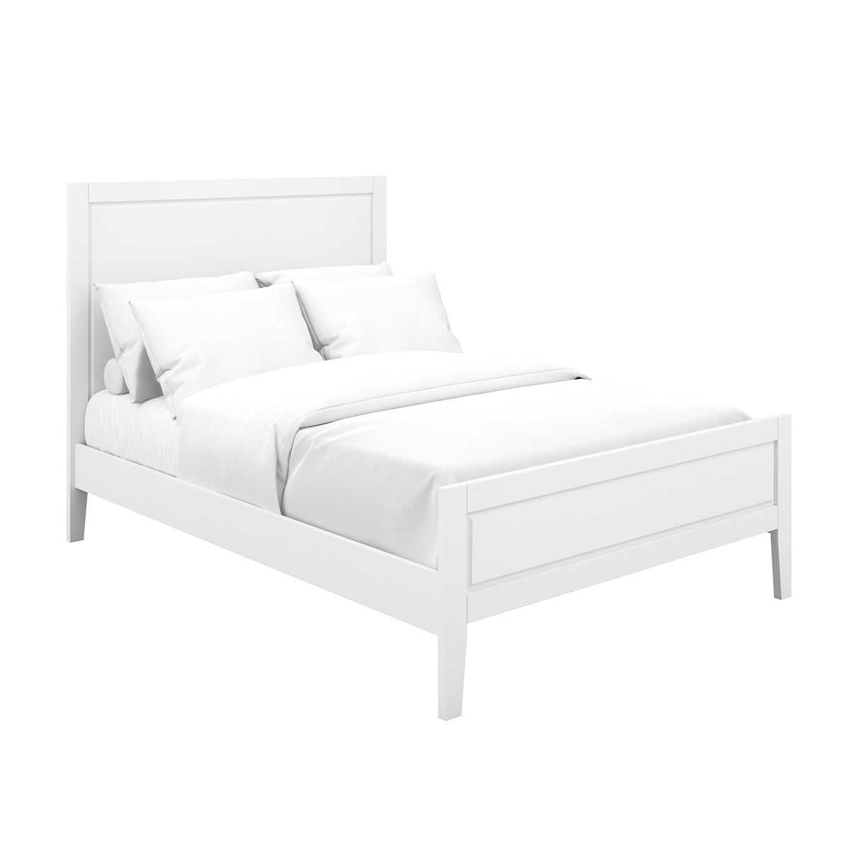 Denver King Size Bed - White