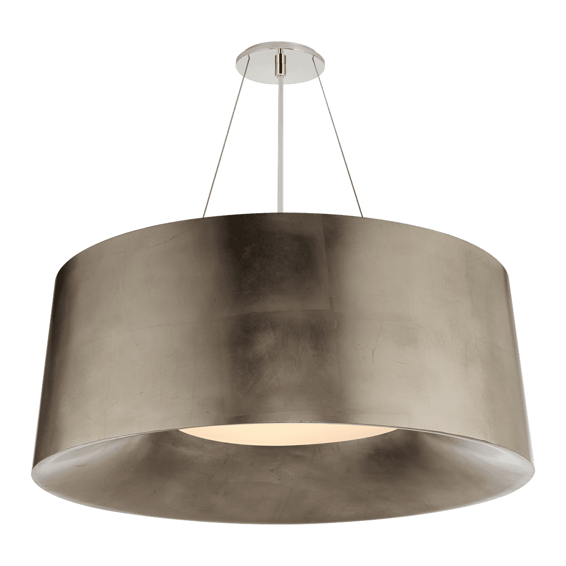 Halo Medium Hanging Shade - Burnished Silver Leaf