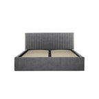 Emden Double Ottoman Bed - Silver