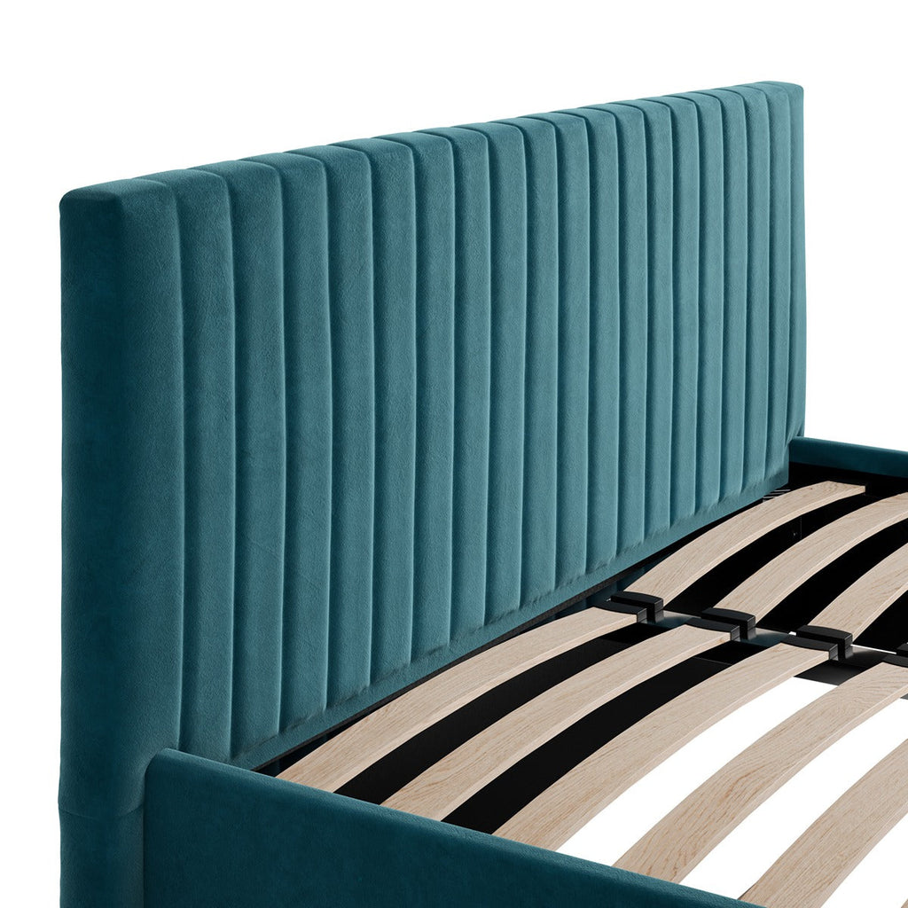 Emden Kingsize Ottoman Bed - Teal