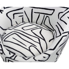 Ekte Occasional Chair - Zebra Black & White
