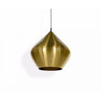 Beat Stout LED Pendant - Brushed Gold & Black