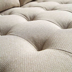 Henrietta 2-Seater Sofa, Beige Woven Fabric