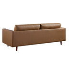 Henrietta Large 3-Seater Sofa, Tan Faux Suede