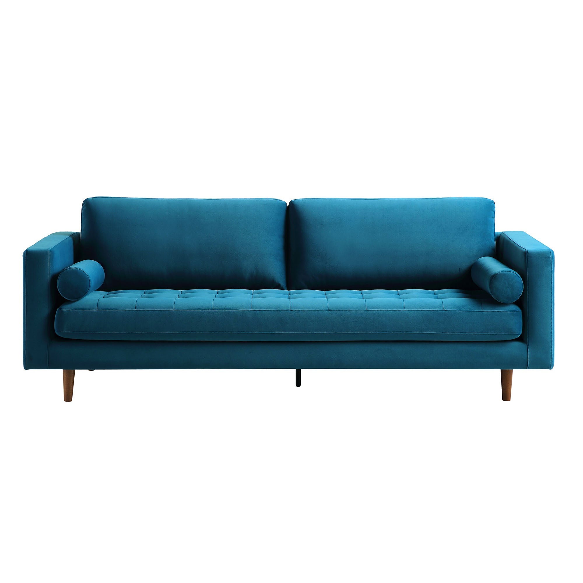Henrietta Large 3-Seater Sofa, Teal Velvet