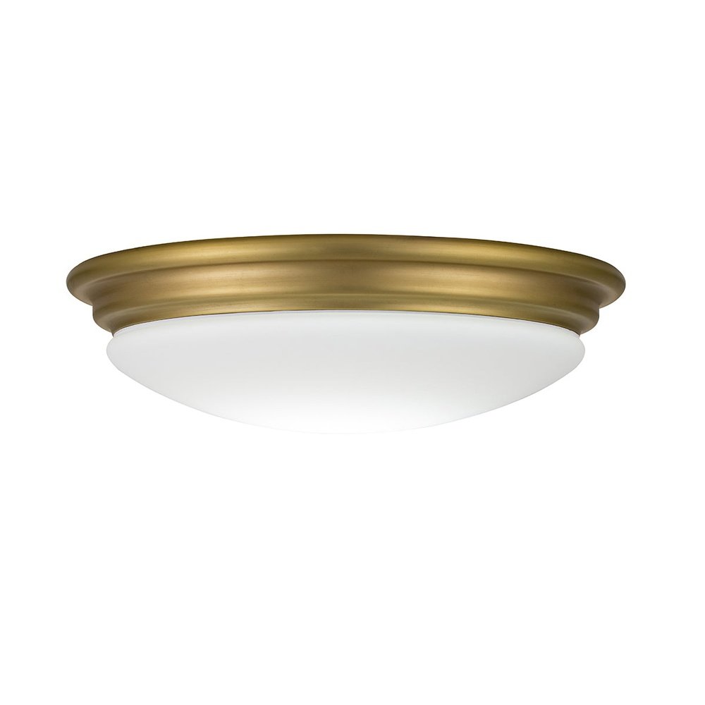Lighting Brompton 1 Light Flush Mount Light - Brushed Brass | Outlet
