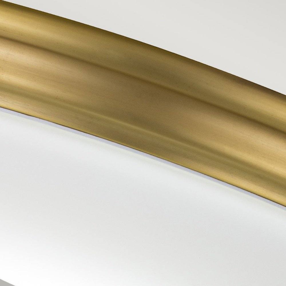 Lighting Brompton 1 Light Flush Mount Light - Brushed Brass | Outlet