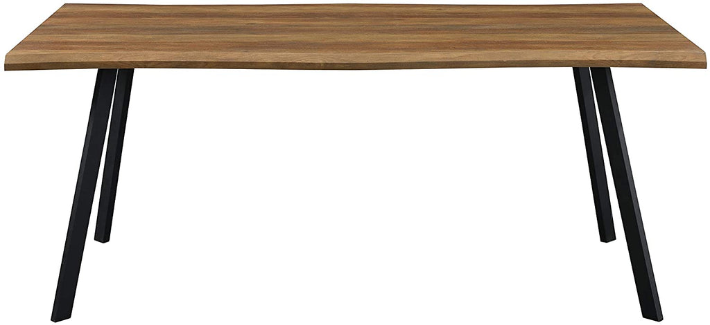 Kenora Wood Effect 150 cm Dining Table with Curved Edges 4 Seater