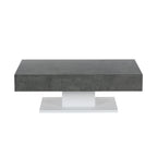 Goswell Concrete Effect Coffee Table with Double Drawers