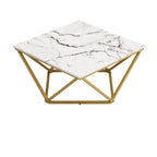Giulia Marble Effect Square Coffee Table