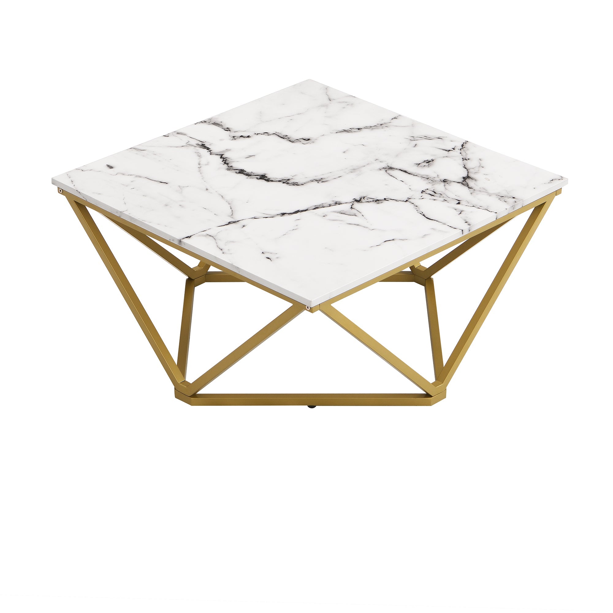 Giulia Marble Effect Square Coffee Table