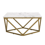 Giulia Marble Effect Square Coffee Table