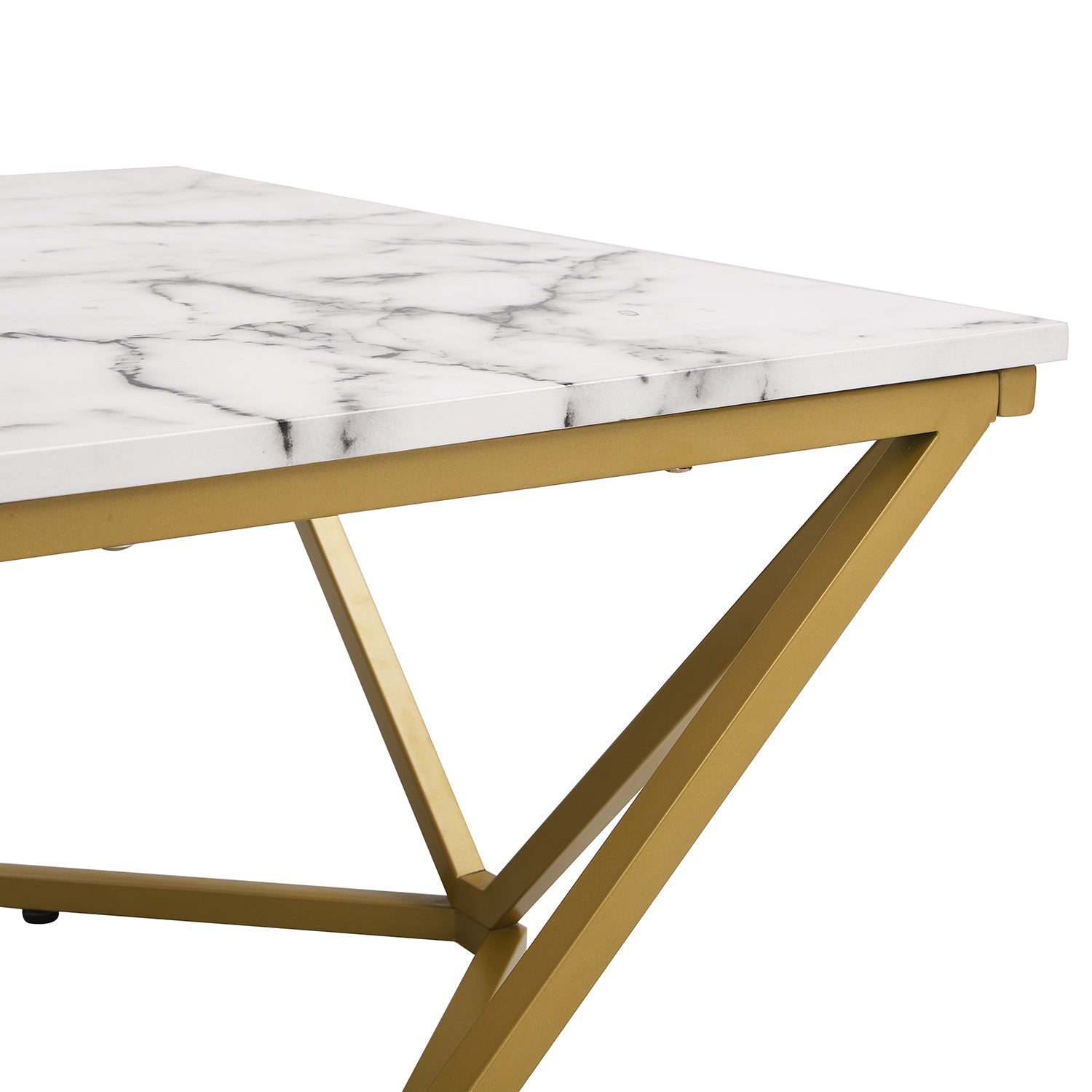 Giulia Marble Effect Square Coffee Table