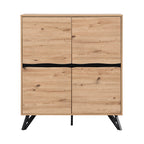 Weston Oak Effect 4 door Cabinet