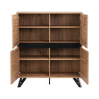 Weston Oak Effect 4 door Cabinet