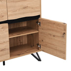 Weston Oak Effect 4 door Cabinet