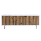 Aspen Oak and Marble Effect 150cm Wide TV Unit