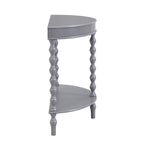 Aldwinke Dark Grey Bobbin Demilune Console Table