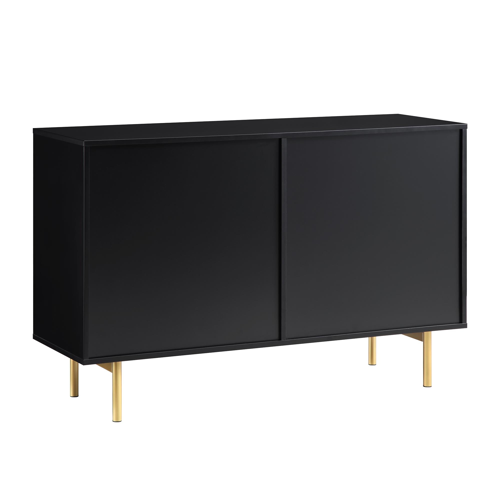 Richmond Ridged Wide Chest of 6 Drawers, Matte Black