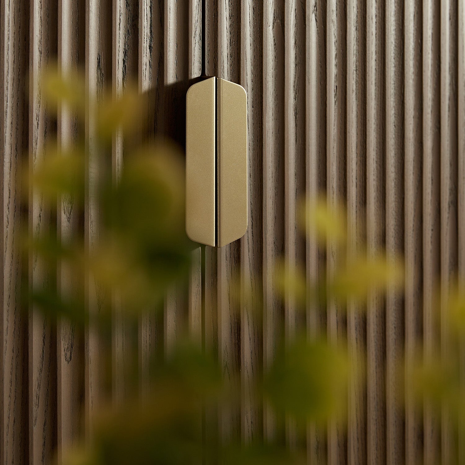 Richmond Ridged Highboard Storage Cabinet, Dark Ash