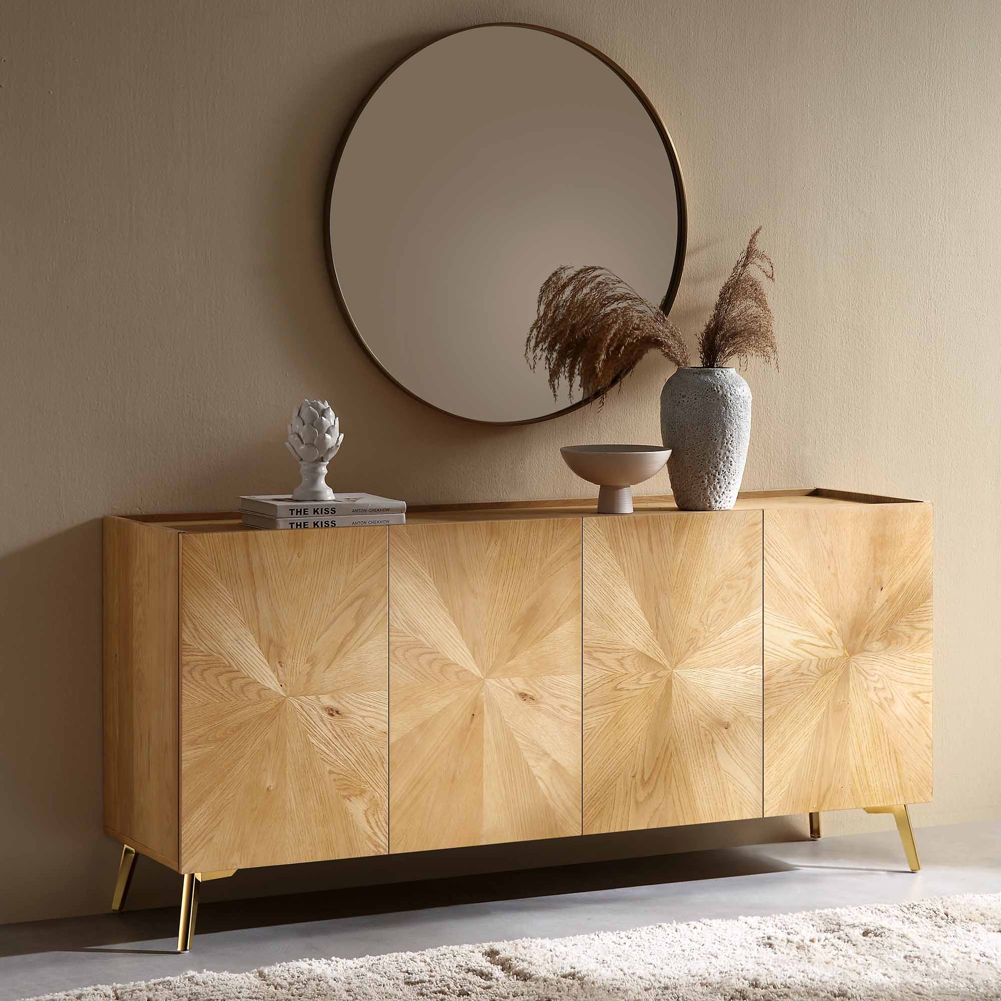 Bohdi Oak 160cm Wide Sideboard