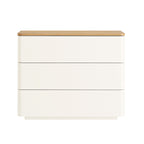 Agnes Curved Edge Chest of 3 Drawers, White