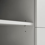 Agnes Curved Edge 150cm Wide TV Unit, Dove Grey with Oak Top