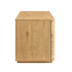 Agnes Curved Edge 150cm Wide TV Unit, Natural